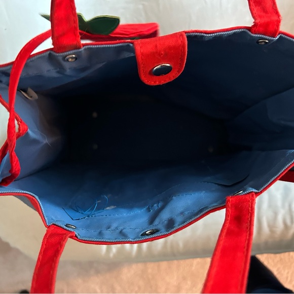 Vintage school bag with apple shaped snap coin purse - Picture 12 of 14